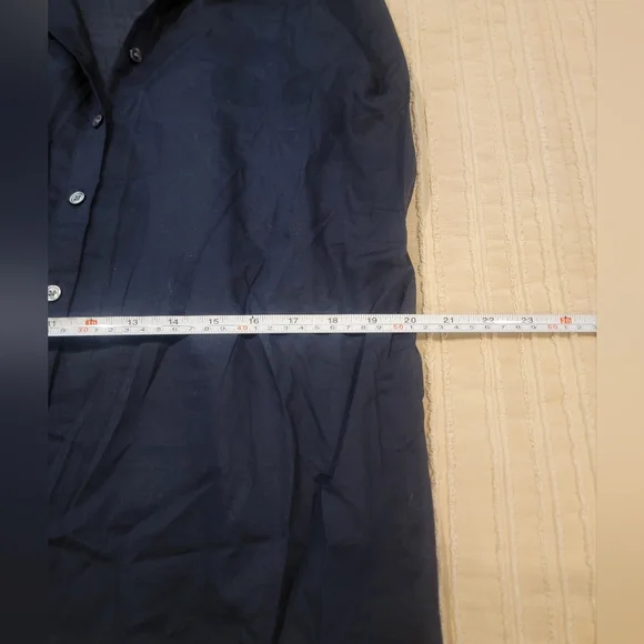 Banana Republic Voile Shirtdress | Navy | Size M - Picture 5 of 5